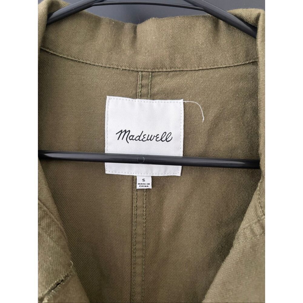 Madewell Highbury Military Jacket in Kale Size Small - Picture 4 of 9